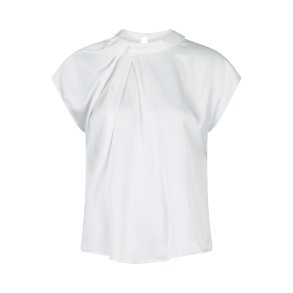 Neo Noir - Bluse - Fleur Drapy Satin Blouse - Off White