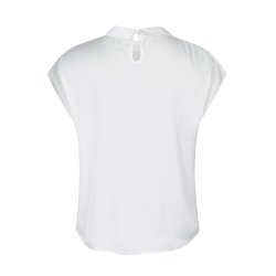 Neo Noir - Bluse - Fleur Drapy Satin Blouse - Off White