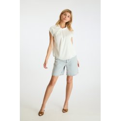 Neo Noir - Bluse - Fleur Drapy Satin Blouse - Off White