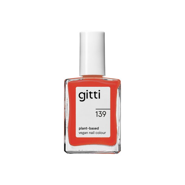  Gitti - Neglelak 139 - Fiery Orange Red, 15 ml