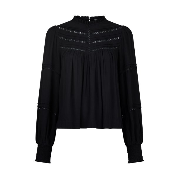 Neo Noir -  Skjortebluse - Gable Blouse - Black