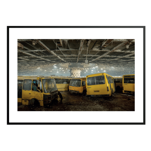 Permild og Rosengreen  - Indrammet Plakat Garage No 7 OBS: SENDES IKKE