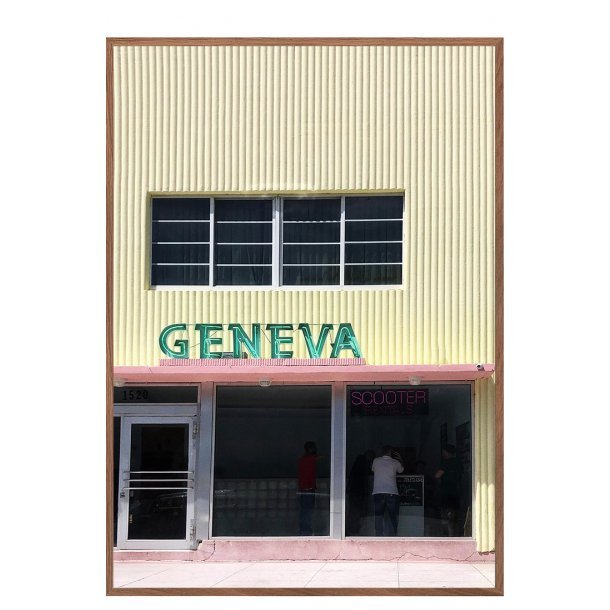 Permild og Rosengreen  - Indrammet Plakat - Geneva OBS: SENDES IKKE