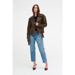 My Essential Wardrobe - Gilo Leather Jacket - Brown Retro Wash