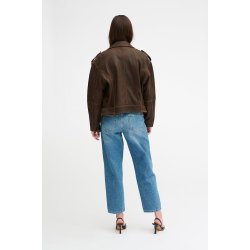My Essential Wardrobe - Gilo Leather Jacket - Brown Retro Wash