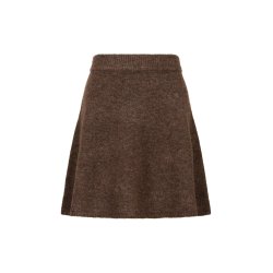 Neo Noir - Nederdel Gisa Knit - Brown Melange