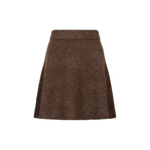Neo Noir - Nederdel Gisa Knit - Brown Melange