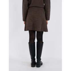 Neo Noir - Nederdel Gisa Knit - Brown Melange