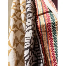 Craft Sisters - T�rkl�de Bagru scarf 110 - Gold