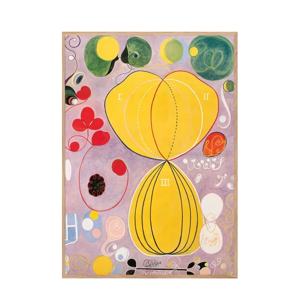 Permild og Rosengreen - Indrammet Plakat - Hilma af Klint  OBS: SENDES IKKE