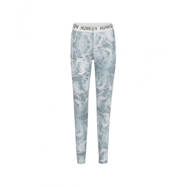 Hunkn - Maribel Yoga Leggings - Grey Smoke Art Print