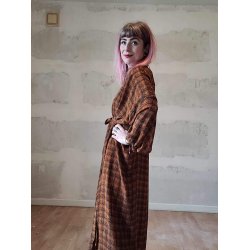 Relove And Roses - Kimono Kjole Nelly - Orange Sort