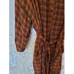 Relove And Roses - Kimono Kjole Nelly - Orange Sort