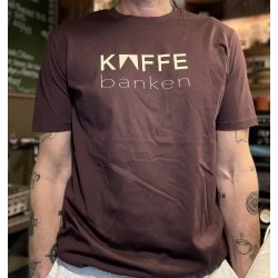 KAFFEBANKEN - T-shirt - Damn good coffee - Brun/R�hvid 