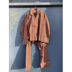 Craft Sisters - Pyjamas Blockprint - Chocolate