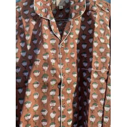 Craft Sisters - Pyjamas Blockprint - Chocolate