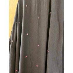 Relove And Roses - Lang Silke Kimono - Sort