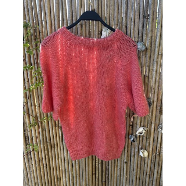 Coffee Beanies - Ida Short sleeved  Fluffy Alpaca - Pink