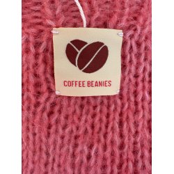 Coffee Beanies - Ida Short sleeved  Fluffy Alpaca - Pink
