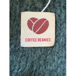 Coffee Beanies - Ida Short sleeved  Fluffy Alpaca - Bottle Green