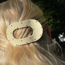 By St�r - H�rklemme Eva - Creme Sort Prikker