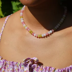 By Str - Halskde Leica - Rosa Mix