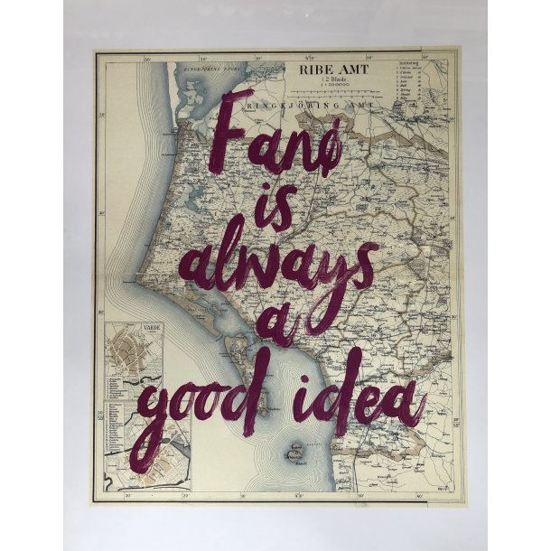 Studio Sumo - Plakat, Fan is always a good idea  - 50 x 70 cm. OBS: KUN I BUTIK
