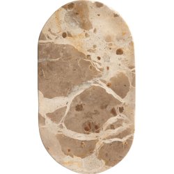 Au Maison - Ovalt Fad Marmor - 23 x 12 cm.
