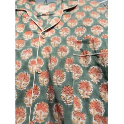 Craft Sisters - Pyjamas Blockprint - India Green