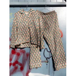 Craft Sisters - Pyjamas Blockprint - India Green