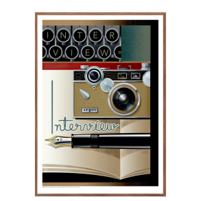 Permild og Rosengreen - Indrammet Plakat - Niels Ditlev, Interview. OBS: SENDES IKKE