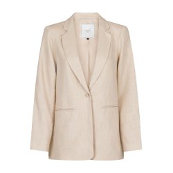 Neo Noir - Blazer - Ivery Linen Blazer - Sand