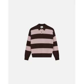 Rester�ds - Strikpolo - Jacob - Brun/Rosa