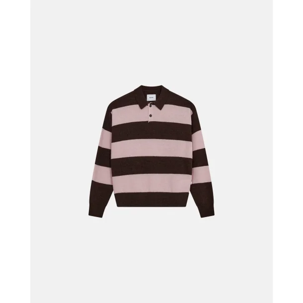 Rester�ds - Strikpolo - Jacob - Brun/Rosa