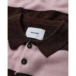 Rester�ds - Strikpolo - Jacob - Brun/Rosa