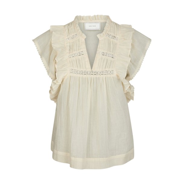 Neo Noir - Top Jayla S Voile  - Light Yellow