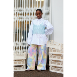 Hunkn - Bukser June Denim Trousers - Soft Zapp Tie Dye