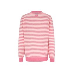 Mads Nrgaard - Sweater - Eco Wool Stripe Kasey - Begonia Pink/Winter White