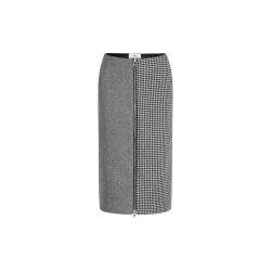 Mads Nrgaard - Nederdel - Bonded Wool Kirt Skirt - Black/White