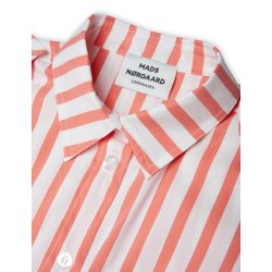 Mads Nrgaard - Skjorte - Organic Poplin Kriz - Cherry Tomato