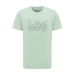  Lee - T-Shirt Wobbly Logo Tee - Granite Green