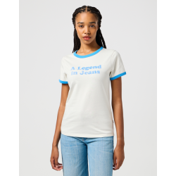 Wrangler - T-Shirt - Ringer Tee - Vintage White