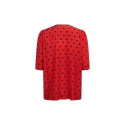 Mads Nrgaard - Skjorte  - Crepe Lika Shirt Midi Dot Cherry Tomato