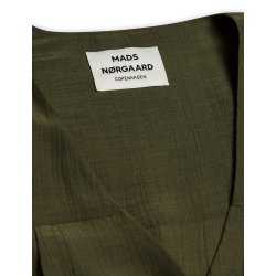 Mads Nrgaard - Skjorte Crepe Lika Shirt - Forest Night