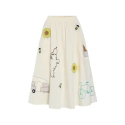 Hunkn - Loretta Skirt - Cream