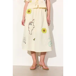 Hunkn - Loretta Skirt - Cream