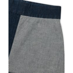 Mads Nrgaard - Nederdel Milk Lunar Block -  Estate Blue/Cloud Dancer