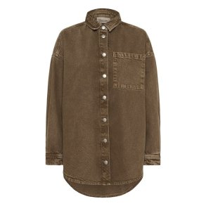 My Essential Wardrobe - Skjorte Malo - Tobacco Brown Washed