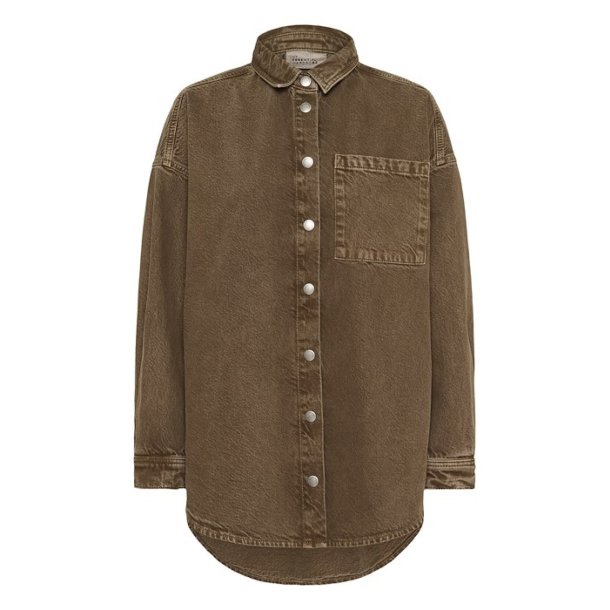 My Essential Wardrobe - Skjorte Malo - Tobacco Brown Washed