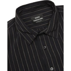 Mads Nrgaard - Skjorte Malte Heavy Flannel Stripe - Deep Well/Cub